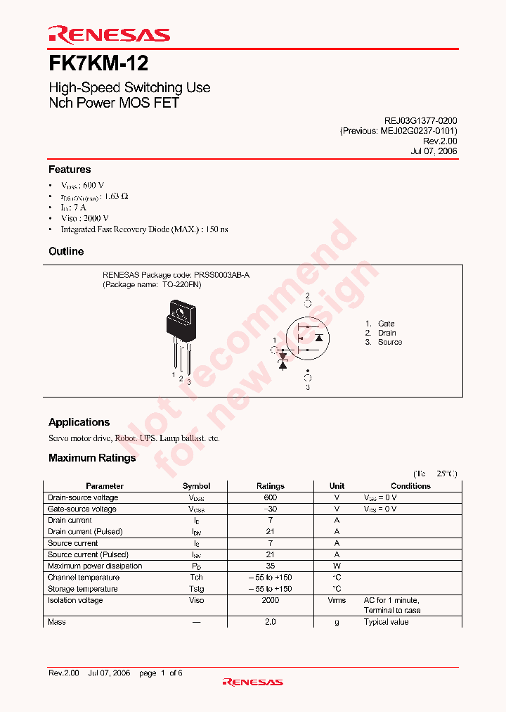 FK7KM-12_5018941.PDF Datasheet