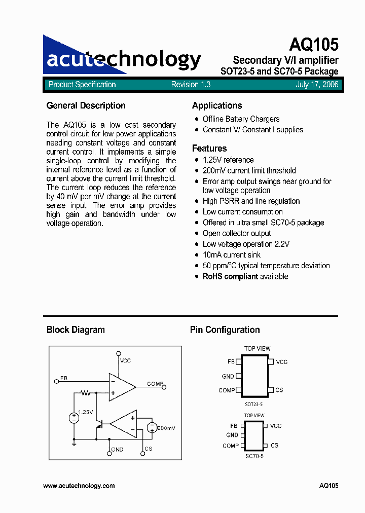 AQ105_5019107.PDF Datasheet