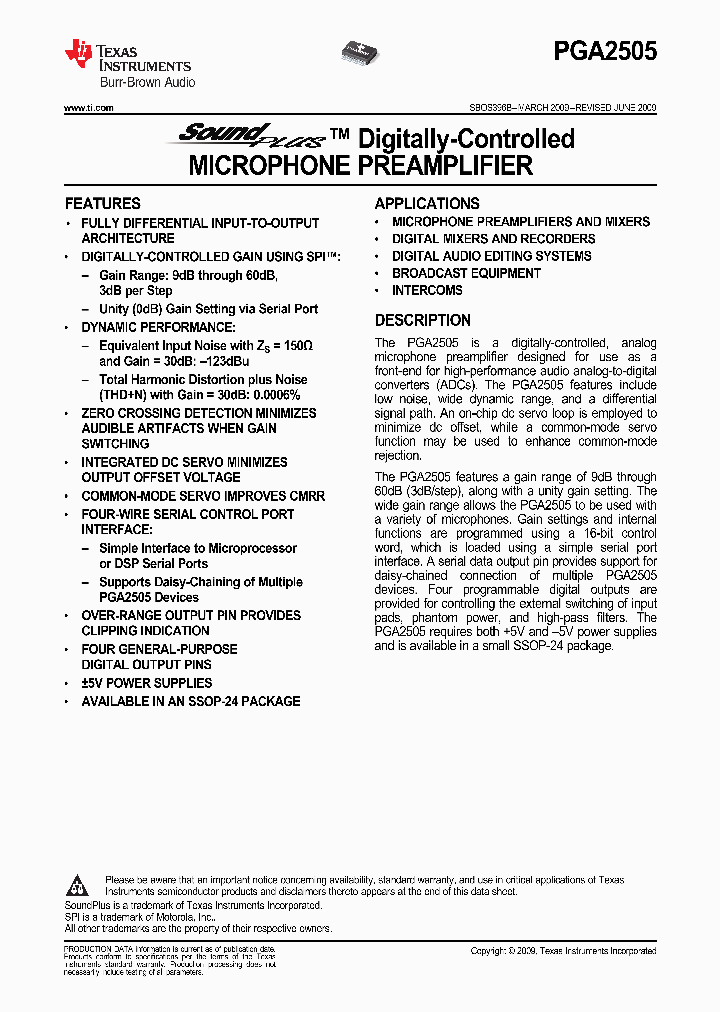 PGA2505_5019137.PDF Datasheet
