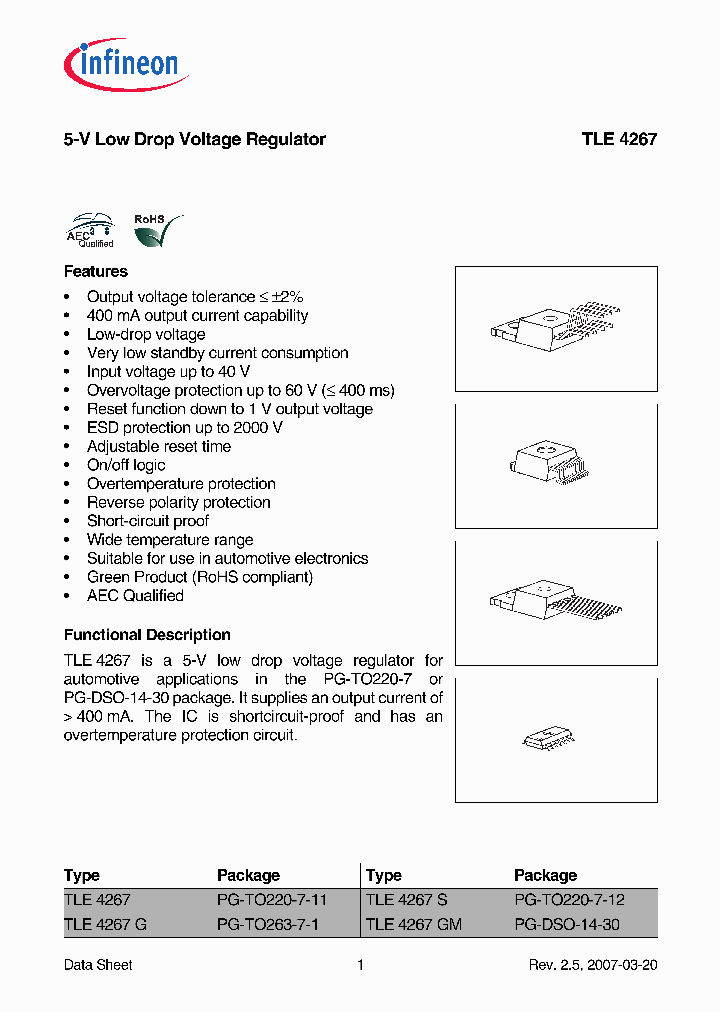 TLE4267G_5020687.PDF Datasheet