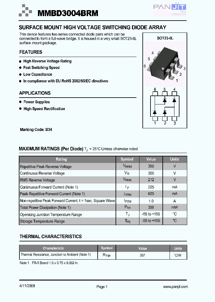 MMBD3004BRM08_5021815.PDF Datasheet