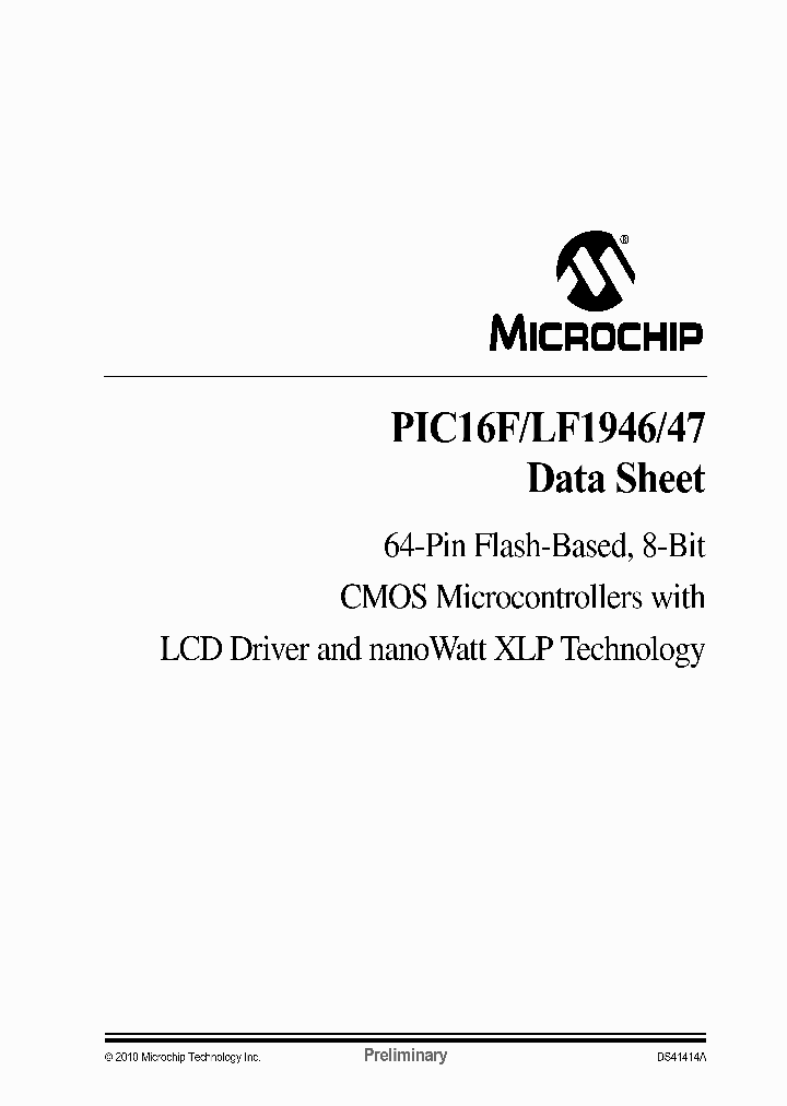 PIC16F1946-EMR_5024308.PDF Datasheet