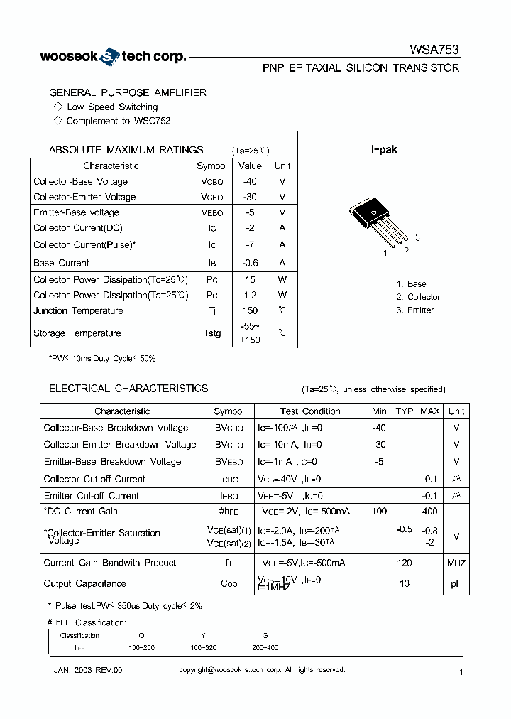 WSA753_5024555.PDF Datasheet