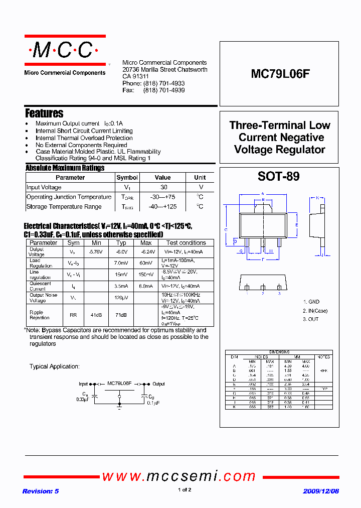 MC79L06F09_5027481.PDF Datasheet