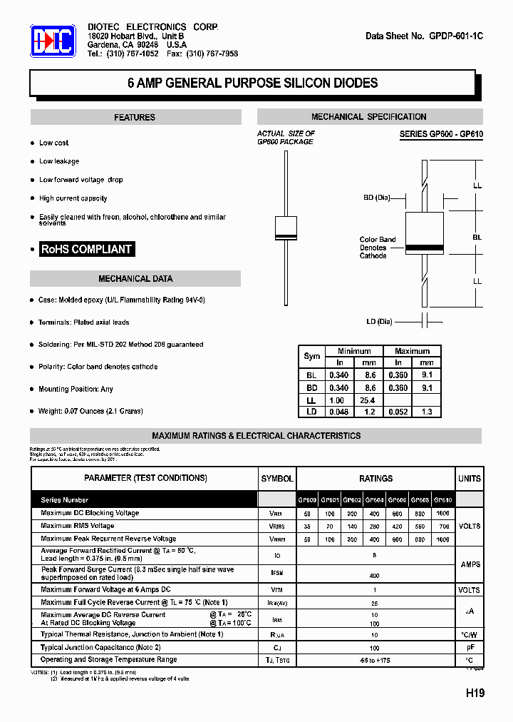 GP600_5031382.PDF Datasheet