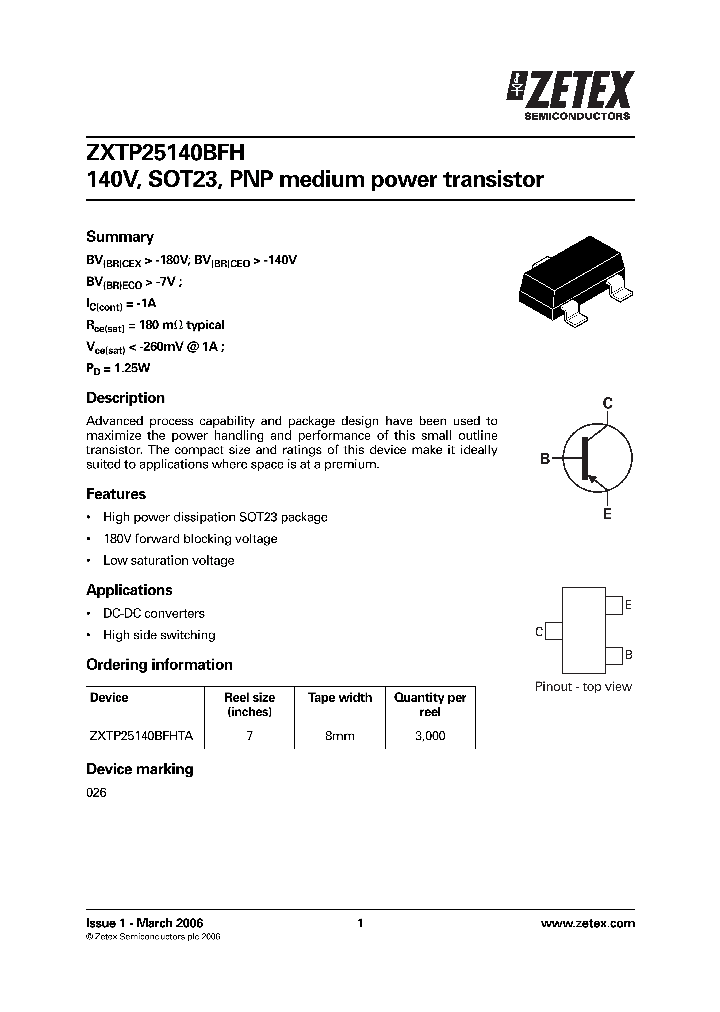 ZXTP25140BFH_5031465.PDF Datasheet