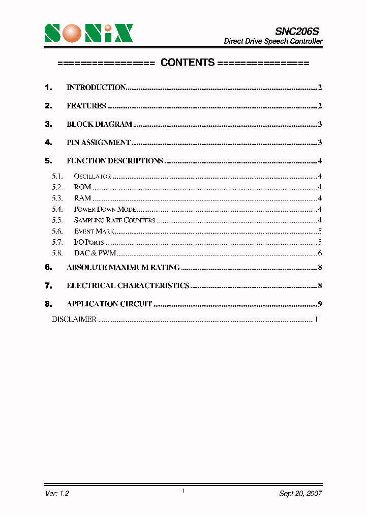 SNC206S_5033683.PDF Datasheet
