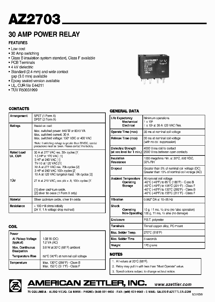 AZ2703-1A-100D_5037018.PDF Datasheet