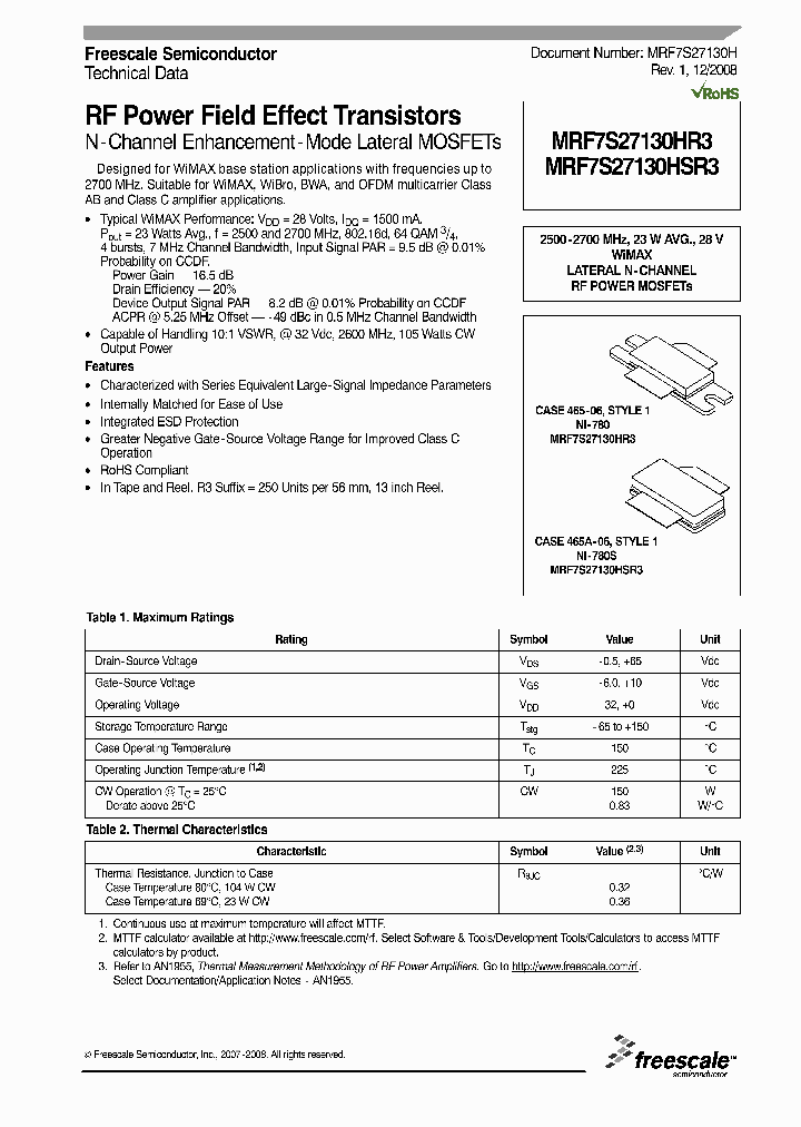 MRF7S27130HR3_5037394.PDF Datasheet