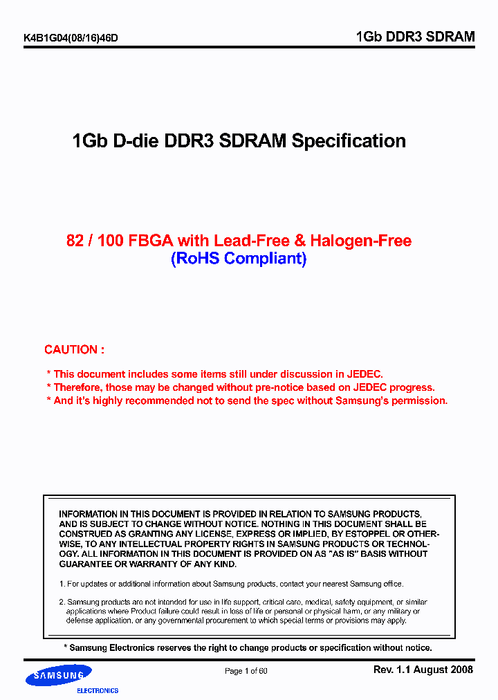 K4B1G1646D_5042840.PDF Datasheet