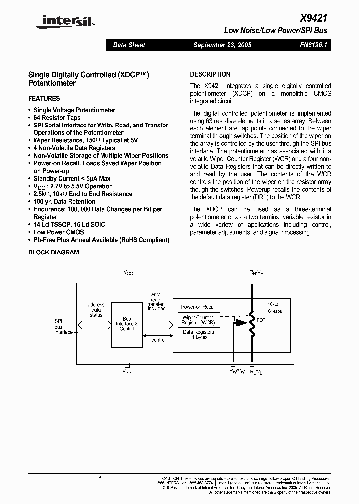 X9421YS16_5050305.PDF Datasheet