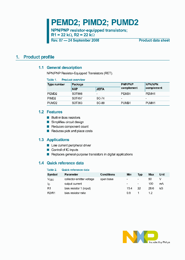 PUMD2_5057367.PDF Datasheet