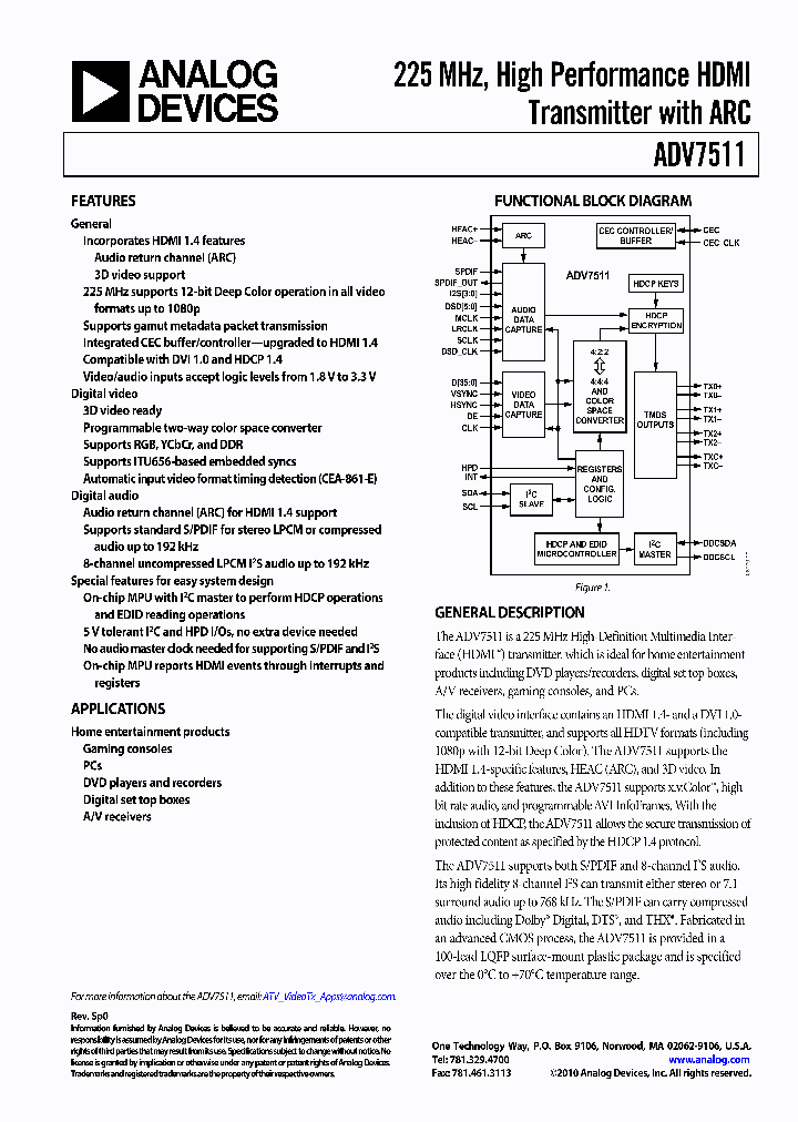 ADV7511_5057392.PDF Datasheet