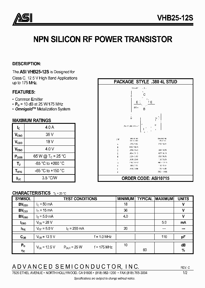 VHB25-12S07_5058993.PDF Datasheet