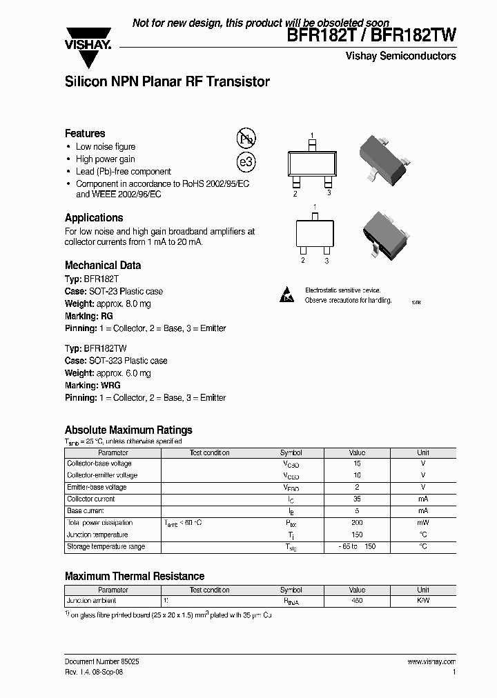 BFR182T08_5060655.PDF Datasheet