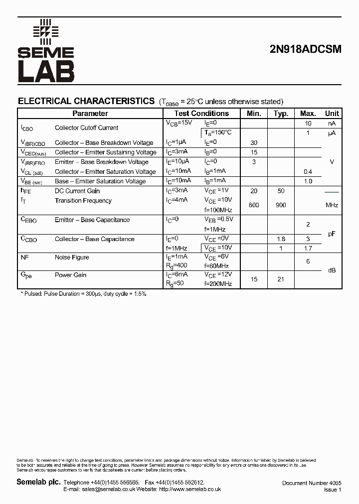 2N918ADCSM_5061035.PDF Datasheet