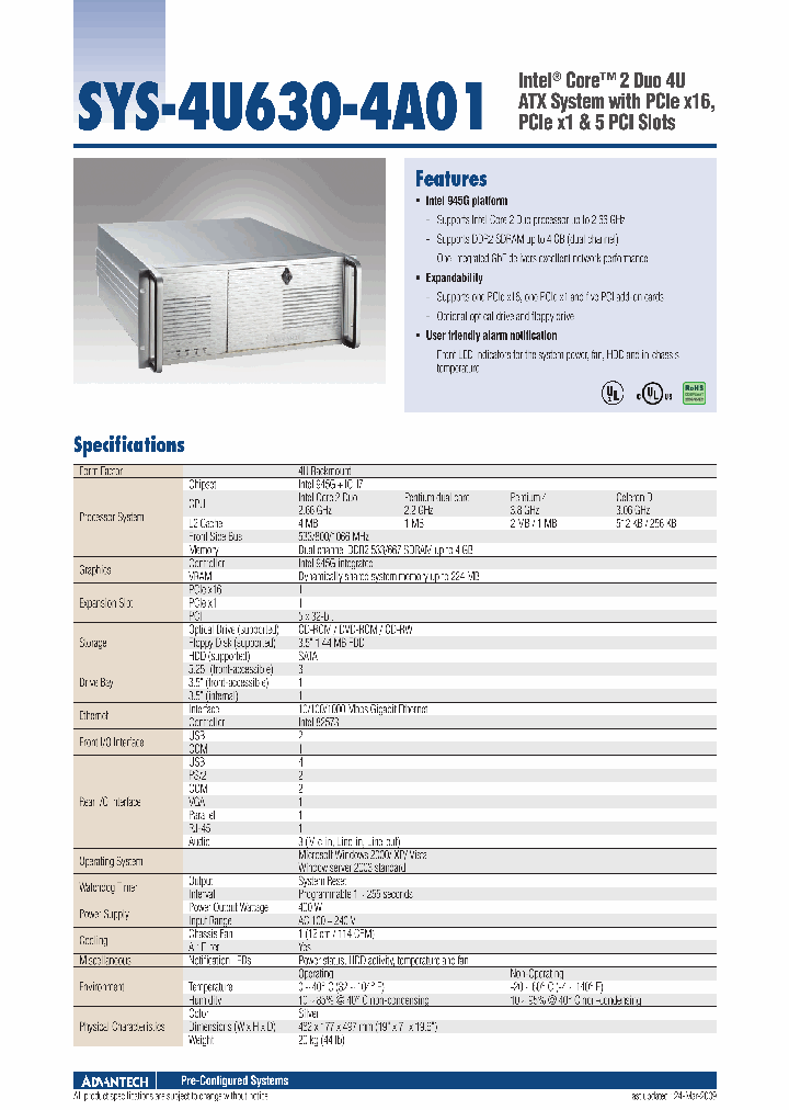 SYS-4U630-4A01_5064337.PDF Datasheet