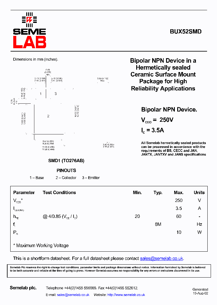 BUX52SMD_5065613.PDF Datasheet