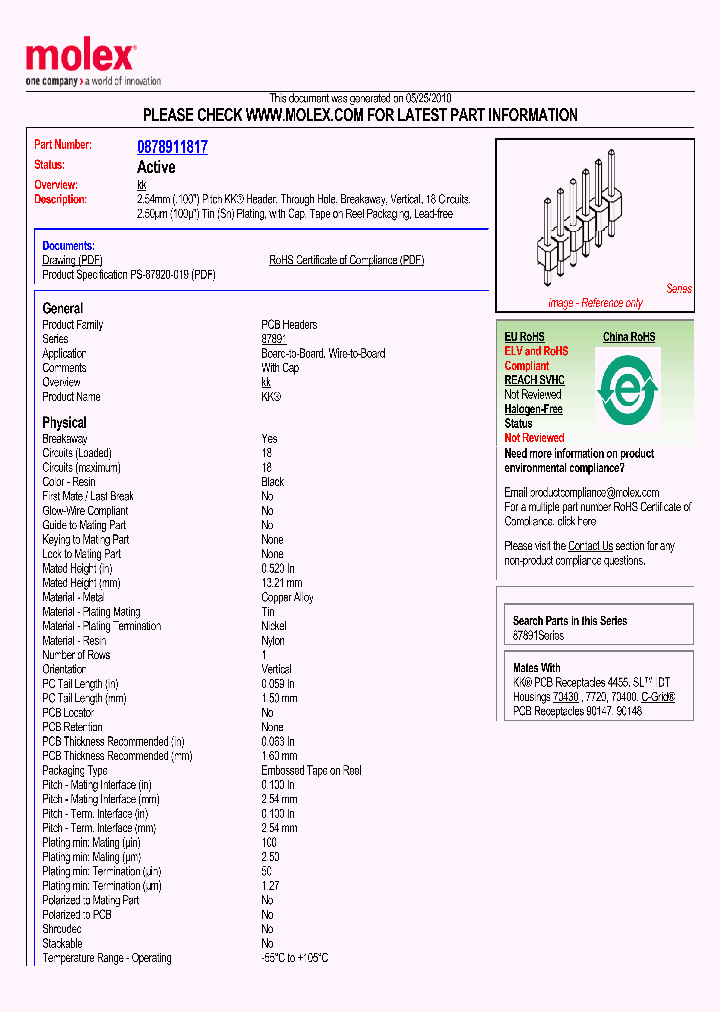 87891-1817_5067816.PDF Datasheet