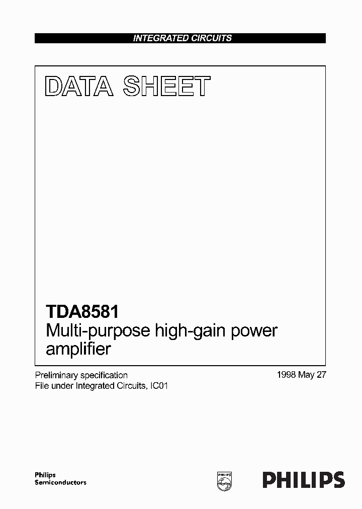 TDA8581_457.PDF Datasheet