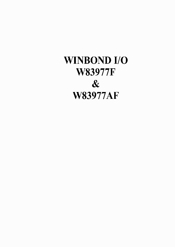 W83977AF_1166.PDF Datasheet