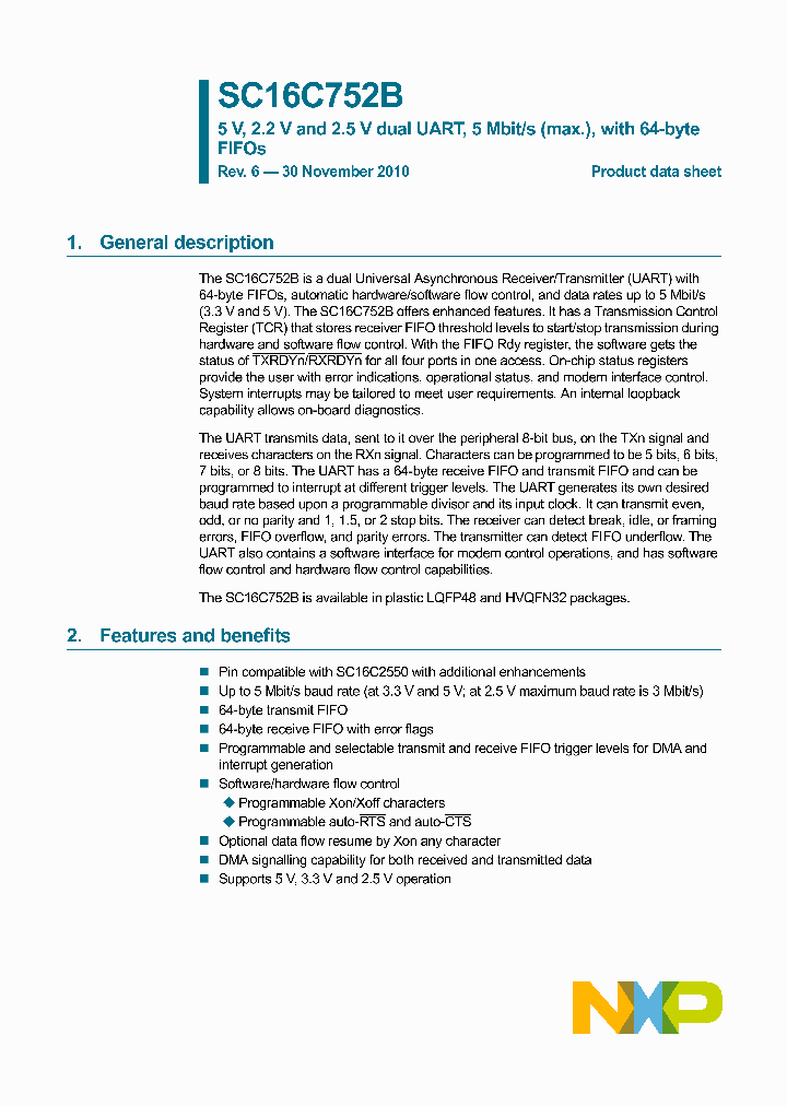 SC16C752BIB48_2313.PDF Datasheet