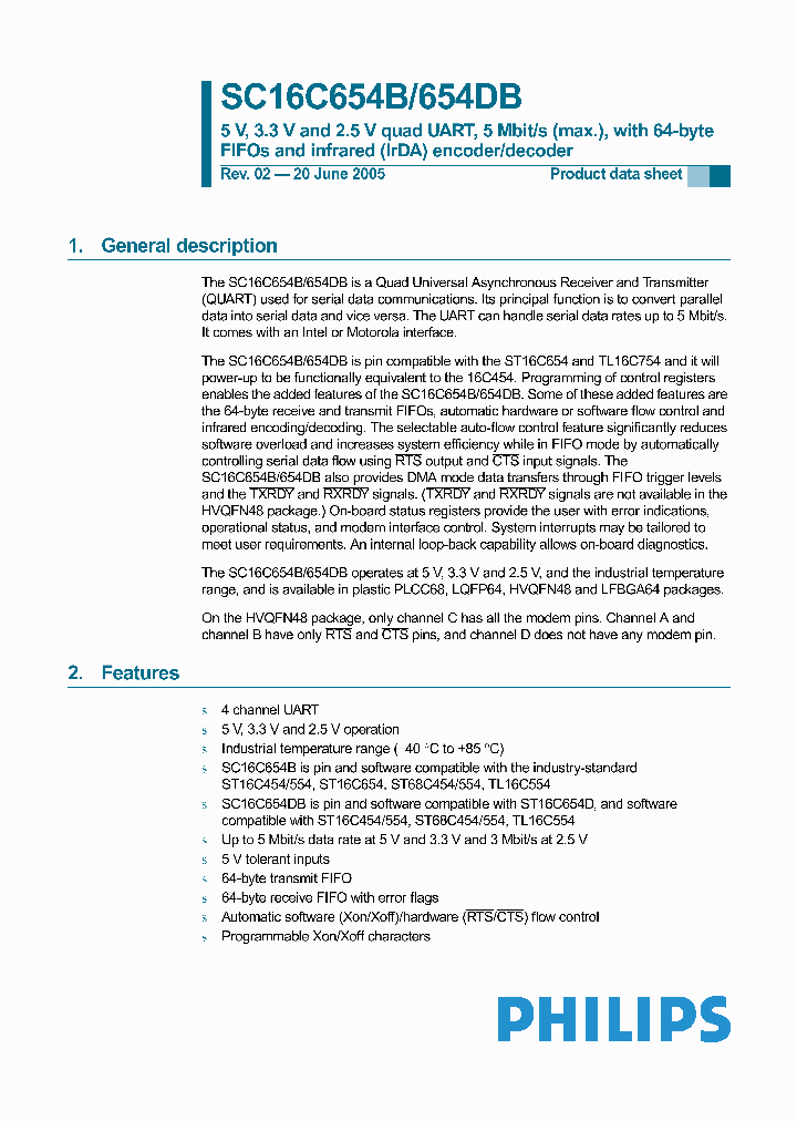 SC16C654BIB64_2317.PDF Datasheet