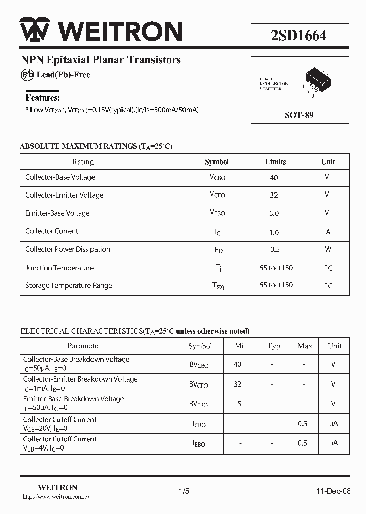 2SD1664_7999.PDF Datasheet