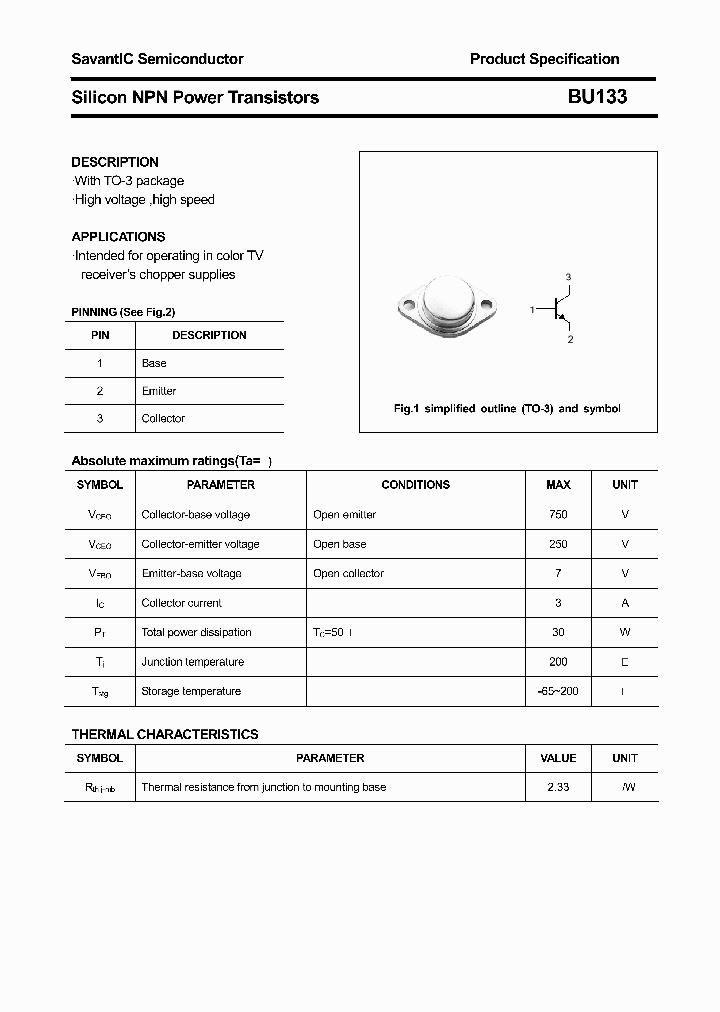 BU133_23265.PDF Datasheet