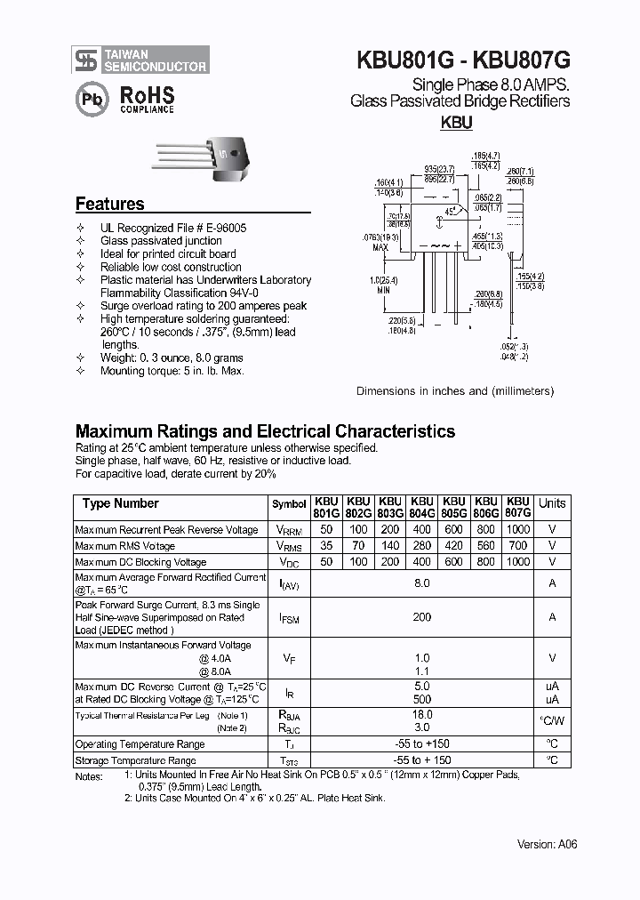 KBU805G_26270.PDF Datasheet