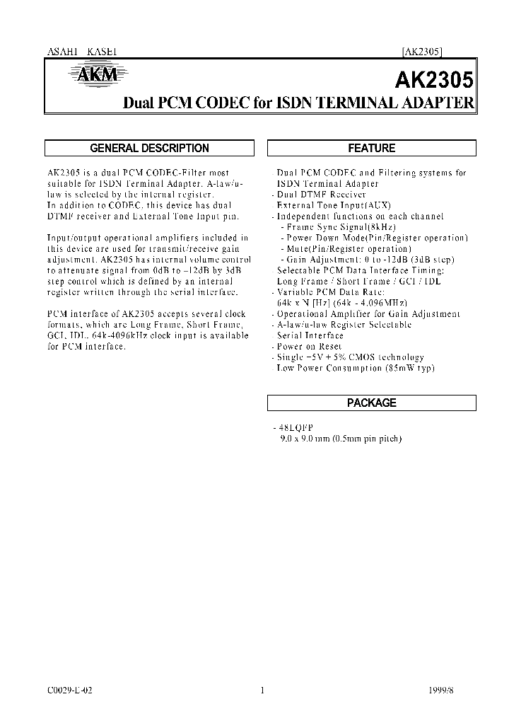 AK2305_30609.PDF Datasheet