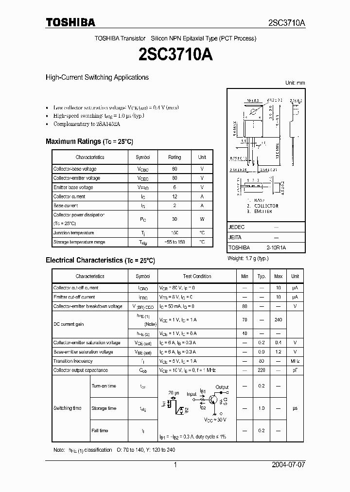 2SC3710A_31633.PDF Datasheet