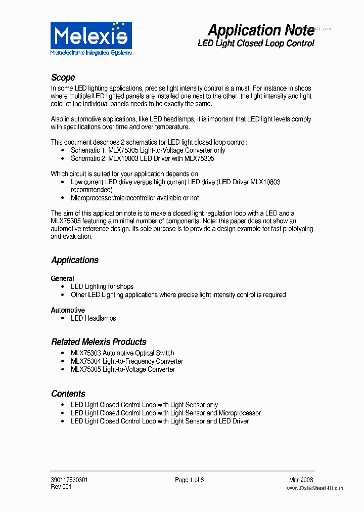 MLX75305_37257.PDF Datasheet