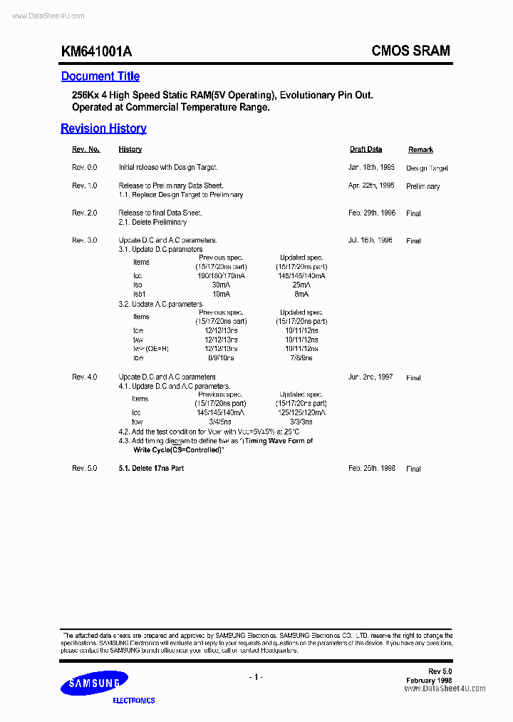 KM641001A_38035.PDF Datasheet