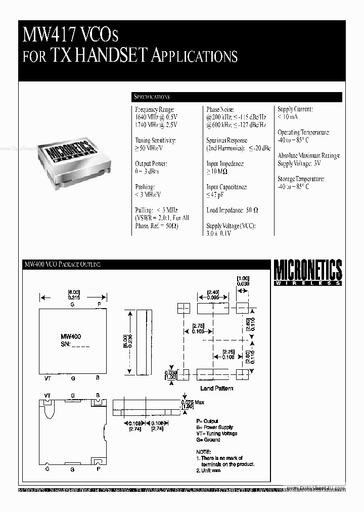 MW417_38406.PDF Datasheet