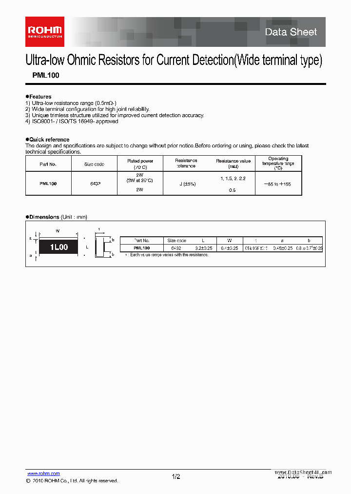 PML100_38550.PDF Datasheet