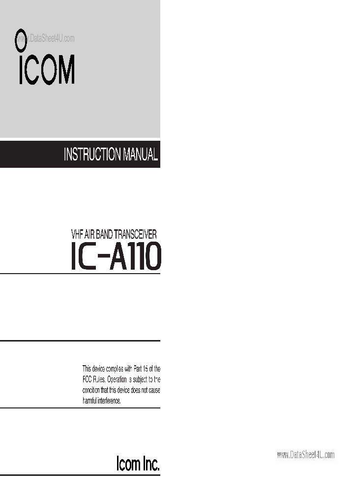 IC-A110_40249.PDF Datasheet