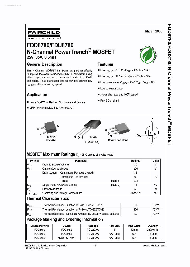 FDD8780_40479.PDF Datasheet