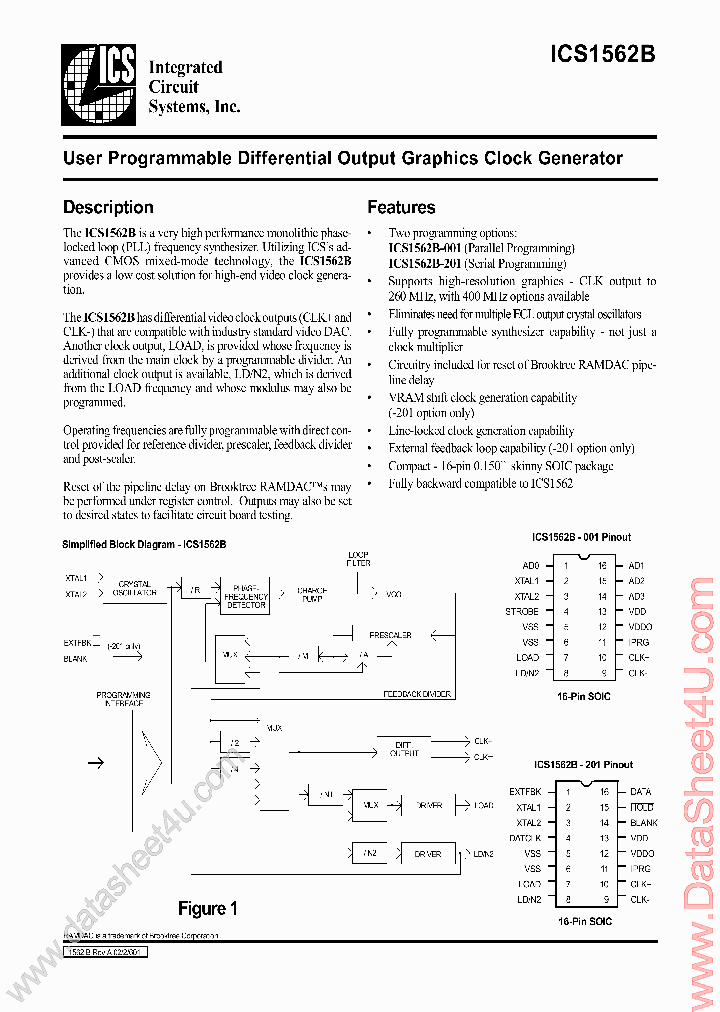 ICS1562B_40493.PDF Datasheet