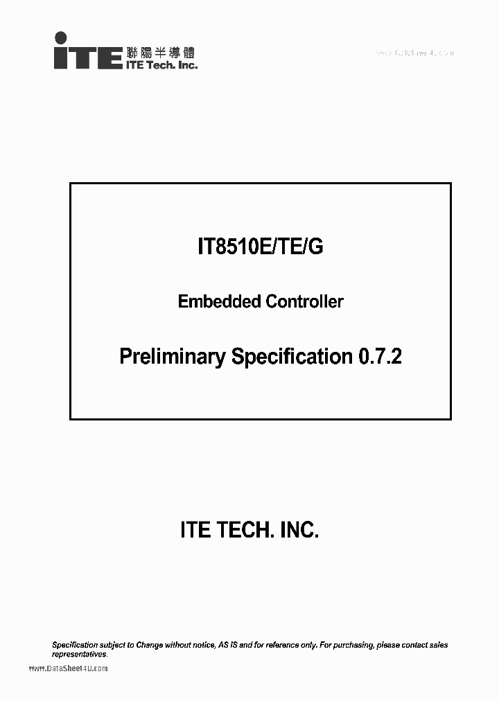 IT8510E_40896.PDF Datasheet