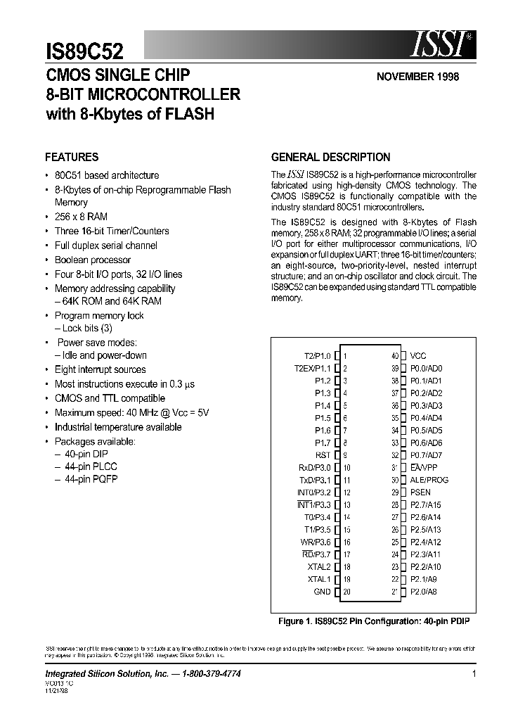 IS89C52_41249.PDF Datasheet