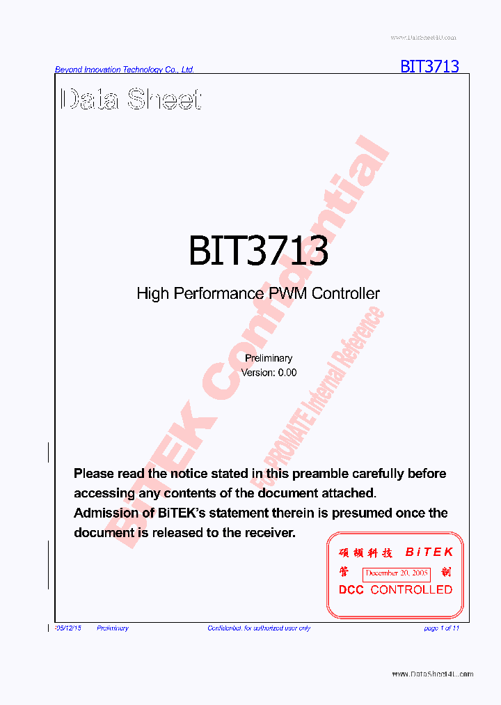 BIT3713_68086.PDF Datasheet