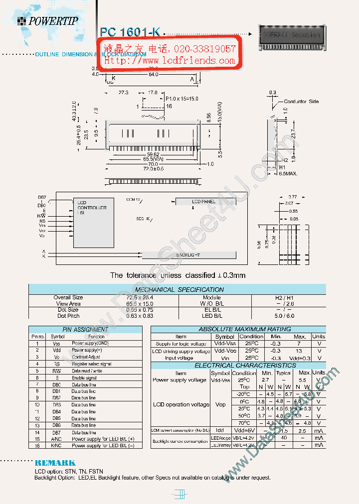 PC1601K_42573.PDF Datasheet