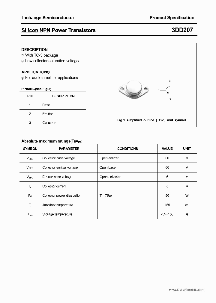 3DD207_42635.PDF Datasheet