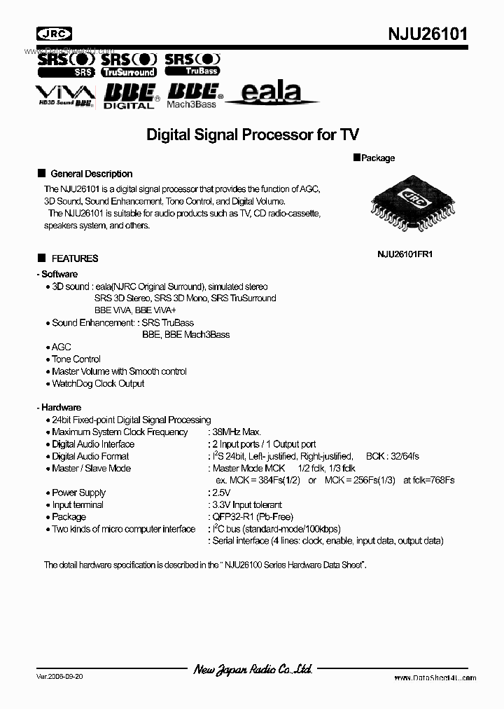 NJU26101_71414.PDF Datasheet