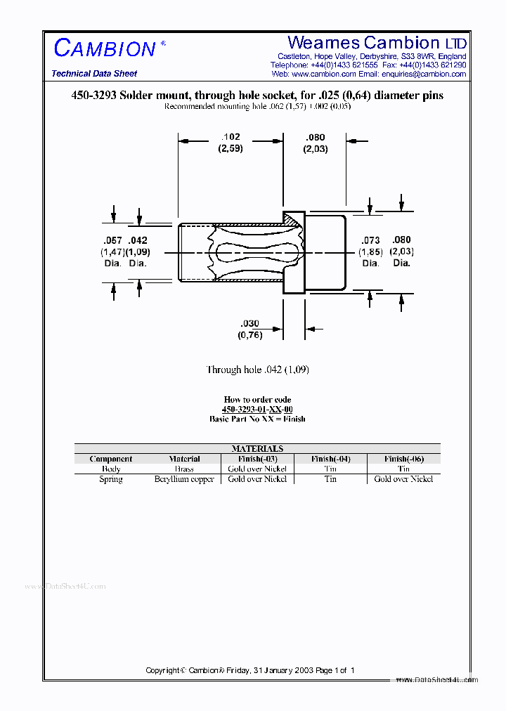 450-3293_71940.PDF Datasheet