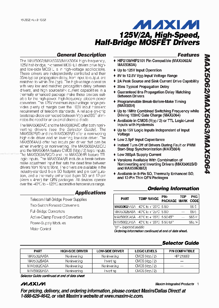 MAX5063_43461.PDF Datasheet