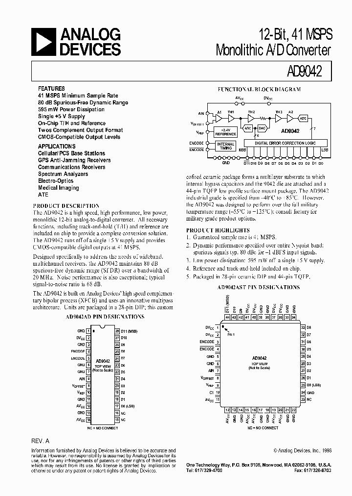 AD9042AST_43699.PDF Datasheet