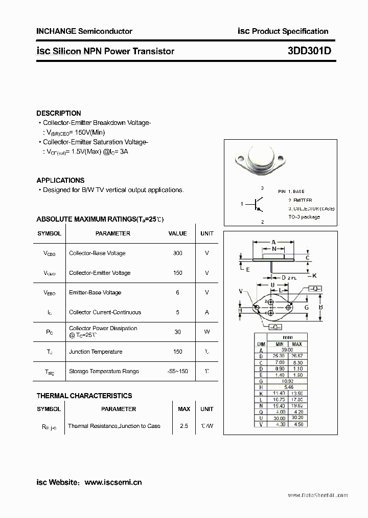 3DD301D_82820.PDF Datasheet