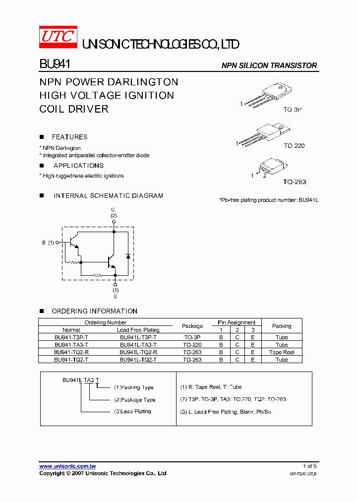 BU941-T3P-T_85631.PDF Datasheet